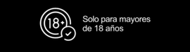 solo para mayores de 18 anos